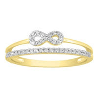 Thumbnail for LADIES RING 1/6 CT ROUND DIAMOND 10K YELLOW GOLD