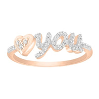 Thumbnail for LADIES RING 1/6 CT ROUND DIAMOND 10K ROSE GOLD