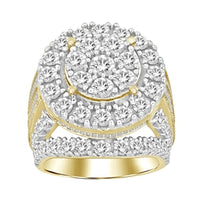 Thumbnail for LADIES RING 5 CT ROUND/BAGUETTE DIAMOND 10K YELLOW GOLD