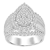 Thumbnail for LADIES RING 2 CT ROUND/BAGUETTE DIAMOND 10K YELLOW GOLD