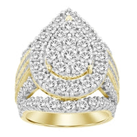 Thumbnail for LADIES RING 5 CT ROUND/BAGUETTE DIAMOND 10K YELLOW GOLD