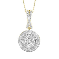 Thumbnail for LADIES PENDANT 1/5 CT ROUND DIAMOND 10K WHITE GOLD