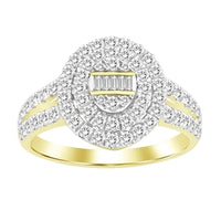 Thumbnail for LADIES RING 3/4 CT ROUND/BAGUETTE DIAMOND 10K  ROSE GOLD