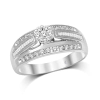 Thumbnail for 10K White Gold 1/2 Ct.Tw. Diamond Engagement Invisible Ring