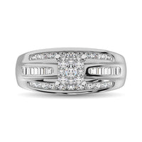 Thumbnail for 10K White Gold 1 Ct.Tw. Diamond Engagement Ring