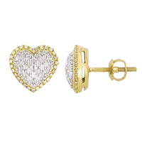 Thumbnail for LADIES EARRING 1/2 CT ROUND/BAGUETTE DIAMOND 10K YELLOW GOLD