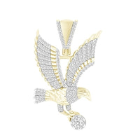 Thumbnail for MEN'S CHARM 1/2 CT ROUND DIAMOND 10K YELLOW GOLD