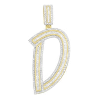 Thumbnail for MEN'S CHARM 2 1/6 CT ROUND/BAGUETTE DIAMOND 10K YELLOW GOLD