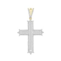 Thumbnail for MEN'S CHARM 1 CT ROUND/BAGUETTE DIAMOND 10K YELLOW GOLD