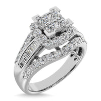 Thumbnail for 10K White Gold 1 Ct.Tw. Diamond Engagement Ring