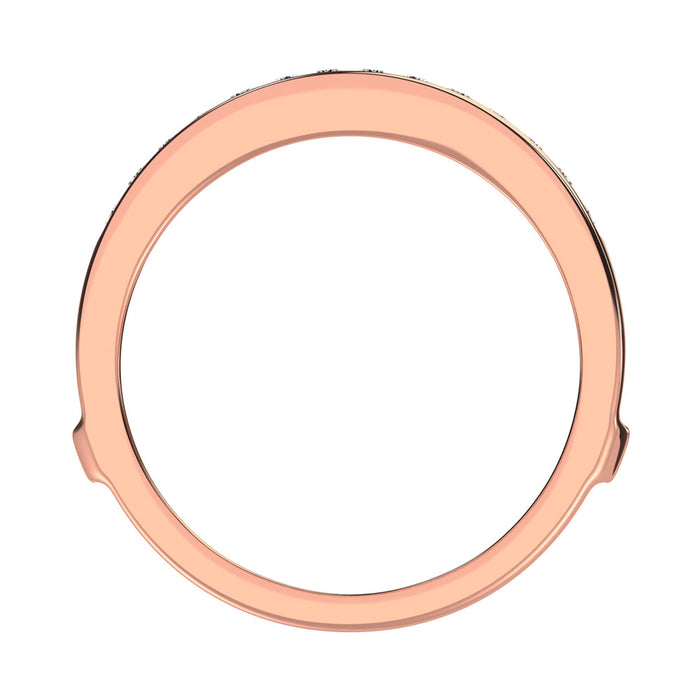 Diamond 1/3 Ct.Tw. Guard Ring in 10K Rose Gold