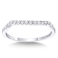 Thumbnail for Lovecuts 14K White Gold 1 Ct.Tw. Diamond Bridal Invisible Ring