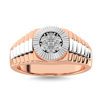 Thumbnail for Diamond 1/2 Ct.Tw. Mens Fashion Ring in 10K Two Tone Gold