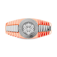 Thumbnail for 14K Two Tone 1 Ct.Tw. Diamond Mens Ring