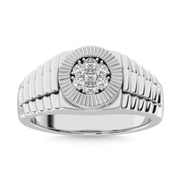 Thumbnail for Diamond 1/4 Ct.Tw. Mens Fashion Ring in 10K White Gold