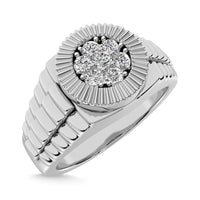 Thumbnail for Diamond 1/4 Ct.Tw. Mens Fashion Ring in 10K White Gold