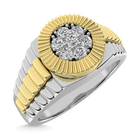 Thumbnail for Diamond 1 Ct.Tw. Rolex Mens Ring in 14K Two Tone Gold