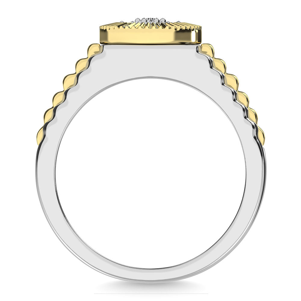 Diamond 1 Ct.Tw. Rolex Mens Ring in 14K Two Tone Gold
