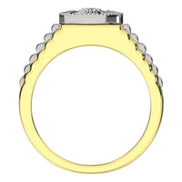 Thumbnail for Diamond 1/4 Ct.Tw. Rolex Mens Ring in 10K Two Tone Gold