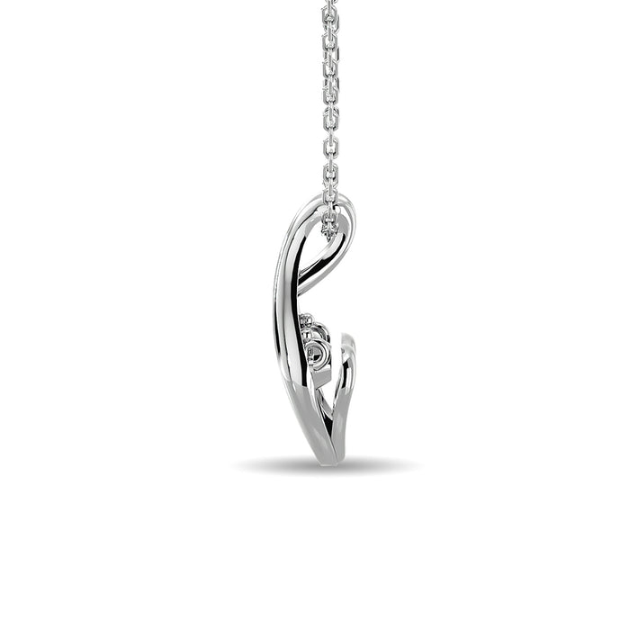 Diamond 1/50 ct tw Fashion Pendant in Sterling Silver