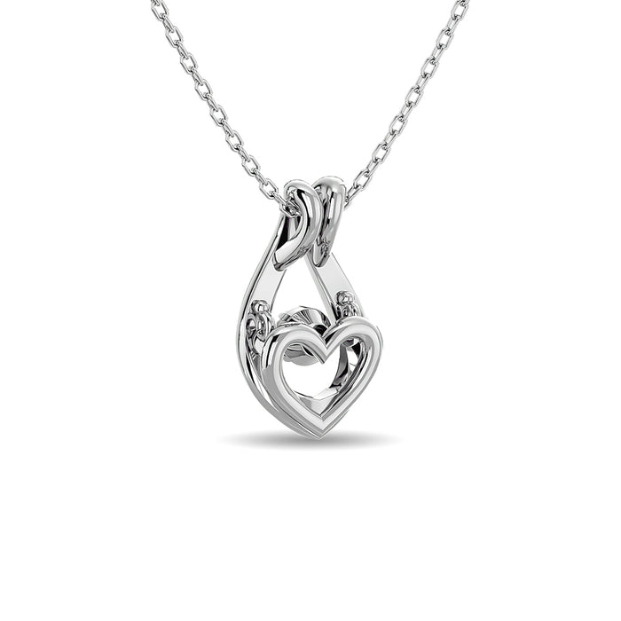 Diamond 1/50 ct tw Fashion Pendant in Sterling Silver