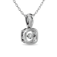 Thumbnail for Diamond Shimmering Pendant 1/50 ct tw Round-cut in Sterling Silver