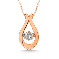 Thumbnail for Diamond 1/20 Ct.Tw. Shimmering Pendant in 10K White Gold