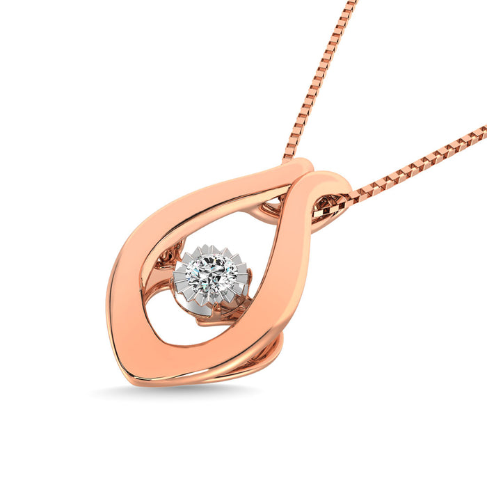 Diamond 1/20 Ct.Tw. Shimmering Pendant in 10K White Gold