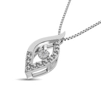 Thumbnail for Sterling Silver Moving Diamond Accent Fashion Pendant