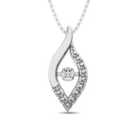 Thumbnail for Sterling Silver Moving Diamond Accent Fashion Pendant