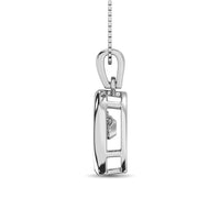 Thumbnail for Sterling Silver 1/8 Ct.Tw.Moving Diamond Fashion Pendant