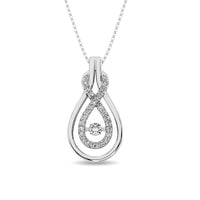 Thumbnail for Sterling Silver 1/6 Ct.Tw.Moving Diamond Fashion Pendant