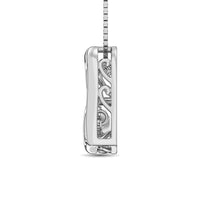 Thumbnail for Sterling Silver 1/20 Ct.Tw.Moving Diamond Heart Pendant