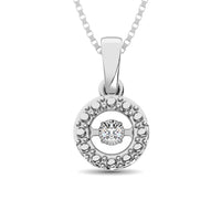 Thumbnail for Sterling Silver Moving Diamond Accent Fashion Pendant