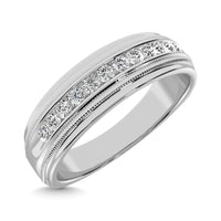 Thumbnail for 14K White Gold 1/2 Ct.Tw. Diamond Mens Machine Band