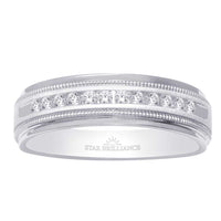 Thumbnail for 10K White Gold 1/2 Ct.Tw. Diamond Mens Machine Band