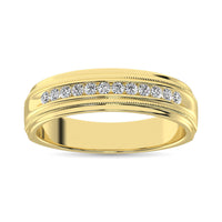 Thumbnail for 14K Yellow Gold 1 Ct.Tw. Diamond Mens Machine Band