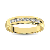 Thumbnail for 14K Yellow Gold Diamond 1/4 Ct.Tw. Men's Machine Band