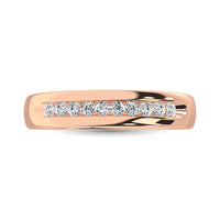 Thumbnail for Diamond 1 Ct.Tw. Channel Set Machine Band in 10K Rose Gold