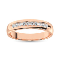 Thumbnail for Diamond 1 Ct.Tw. Channel Set Machine Band in 10K Rose Gold