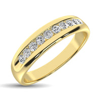 Thumbnail for Diamond 1 Ct.Tw. Mens Machine Band in 10K Yellow Gold
