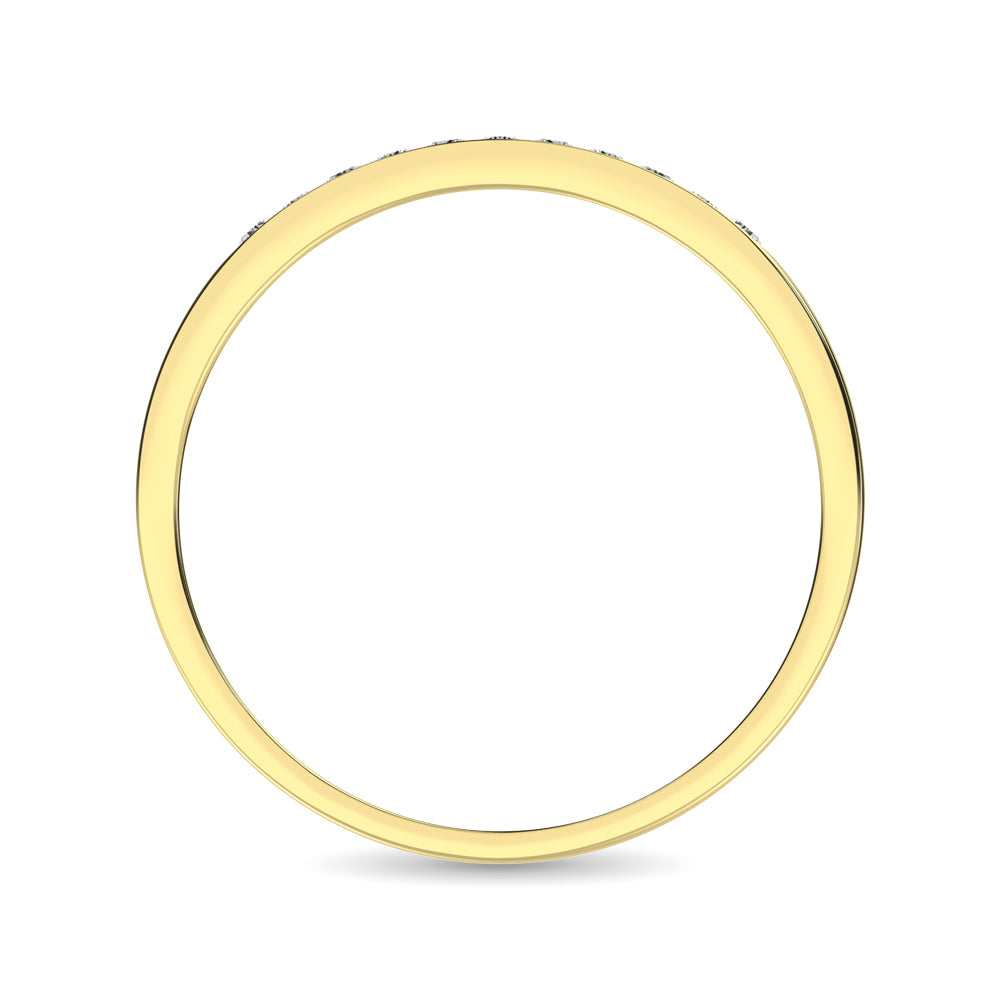 14K Yellow Gold 1/3 Ct.Tw. Diamond Ladies Machine Band