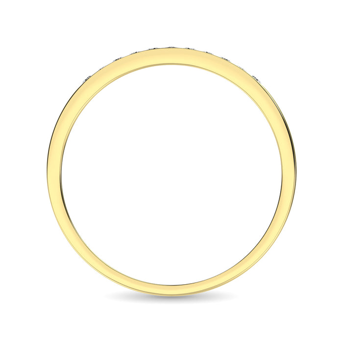 14K Yellow Gold 1/3 Ct.Tw. Diamond Ladies Machine Band
