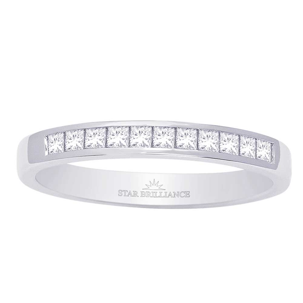 14K White Gold 1 Ct.Tw. Diamond Ladies Machine Band