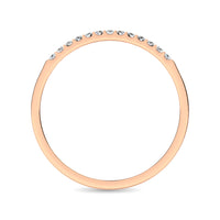 Thumbnail for 14K Rose Gold 1/10 Ct Diamond Ladies Machine Band
