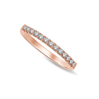 Thumbnail for 14K Rose Gold 1/6 Ct.Tw. Diamond Ladies Machine Band