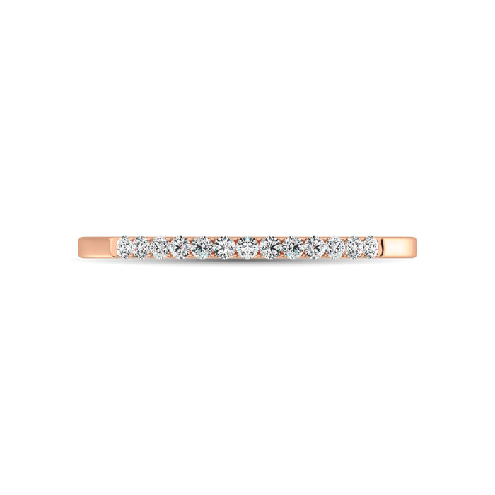 Diamond 1/5 Ct.Tw. Ladies Wedding Band in 10K Rose Gold