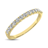 Thumbnail for 14K Yellow Gold 1/5 Ct Diamond Ladies Machine Band