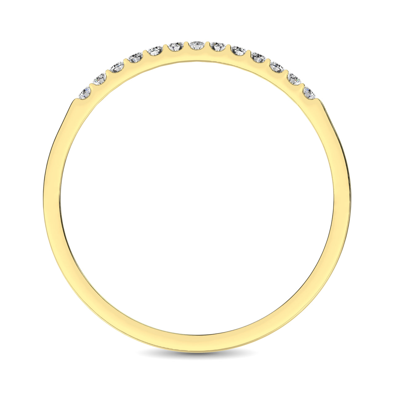 14K Yellow Gold 1/3 Ct Diamond Ladies Machine Band