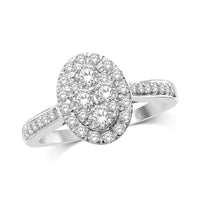 Thumbnail for 14K White Gold 9/10 Ct.Tw Diamond Engagement Ring